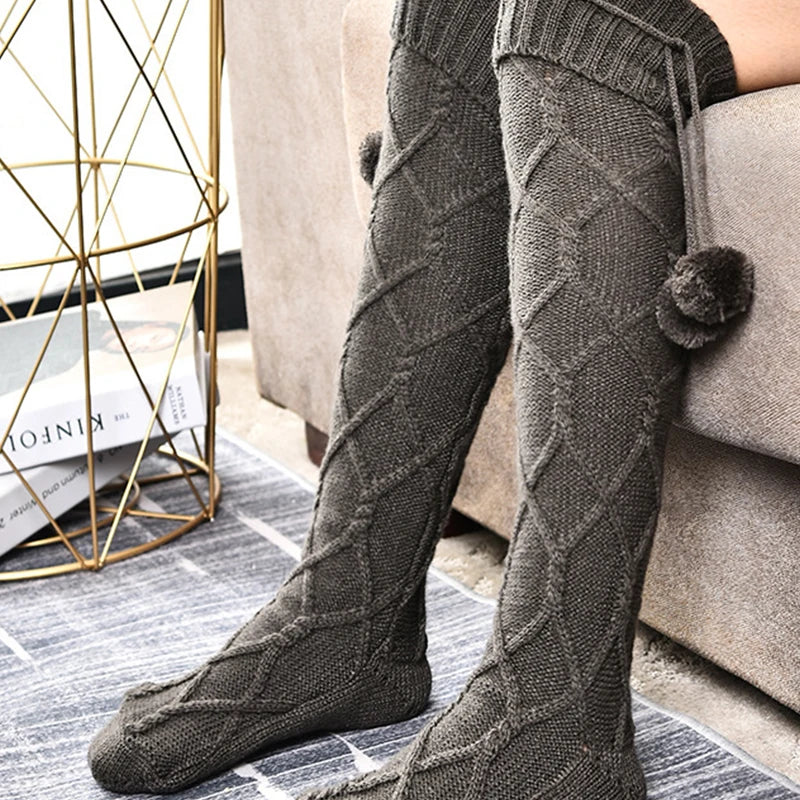 Luxury Knee Length Knit Socks
