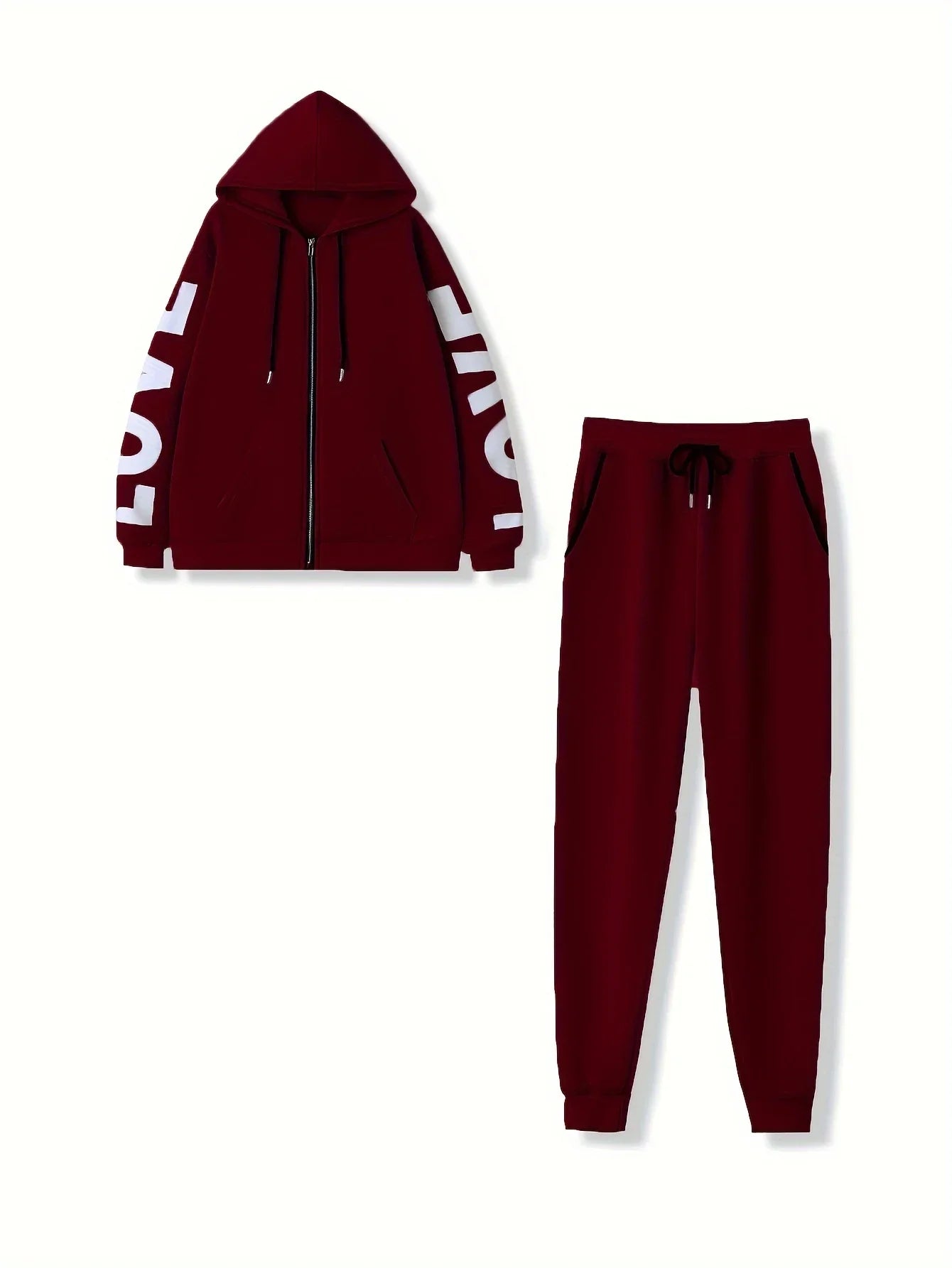Womens Casual Two Piece Jogging Set