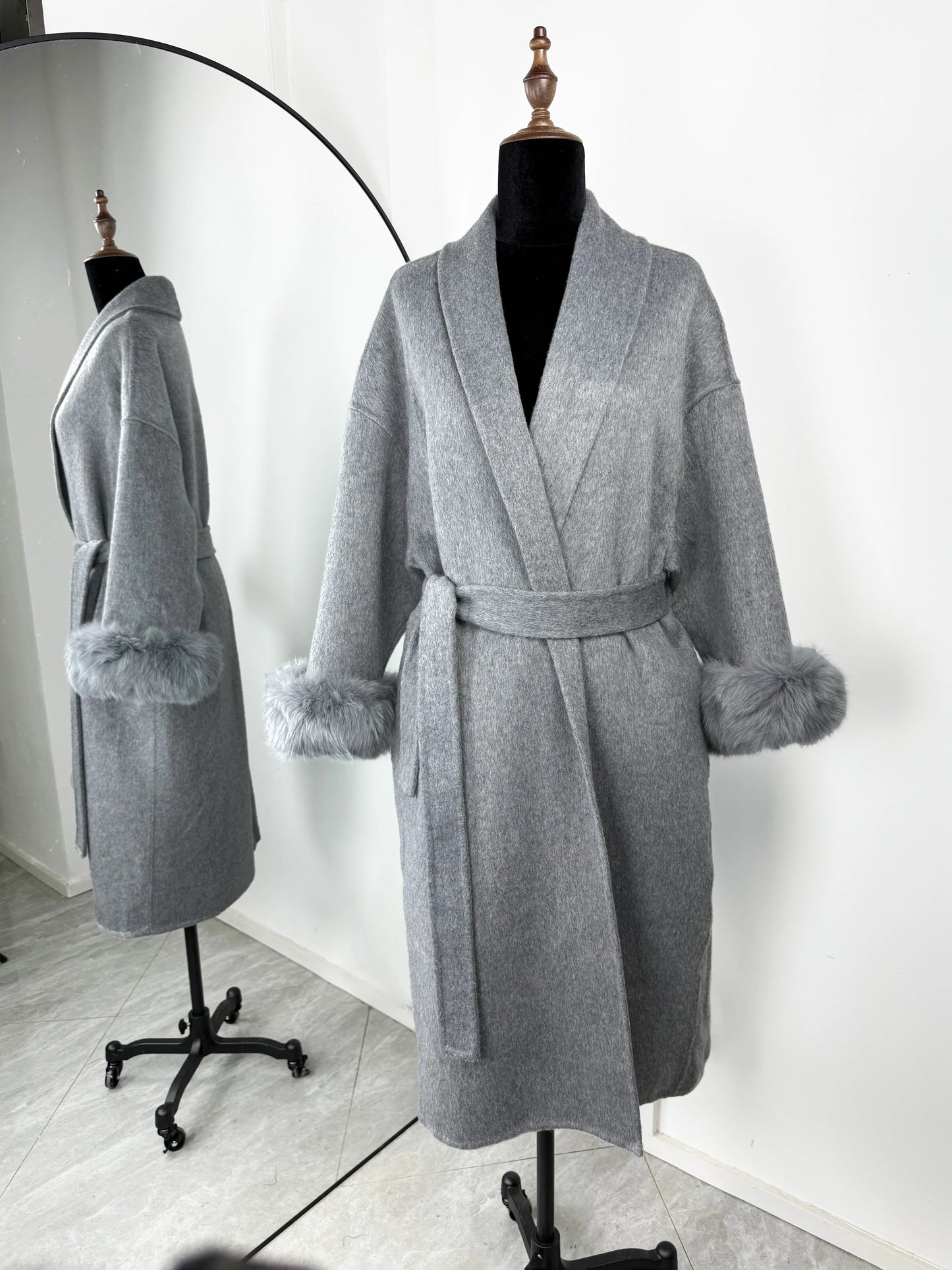 Elegant Double-Sided Wool Overcoat