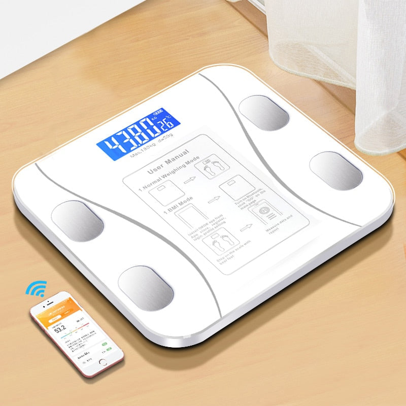 Smart Wireless Digital Bathroom Scale With Smartphone App