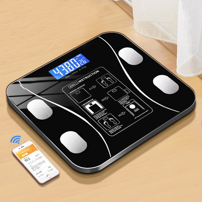 Smart Wireless Digital Bathroom Scale With Smartphone App