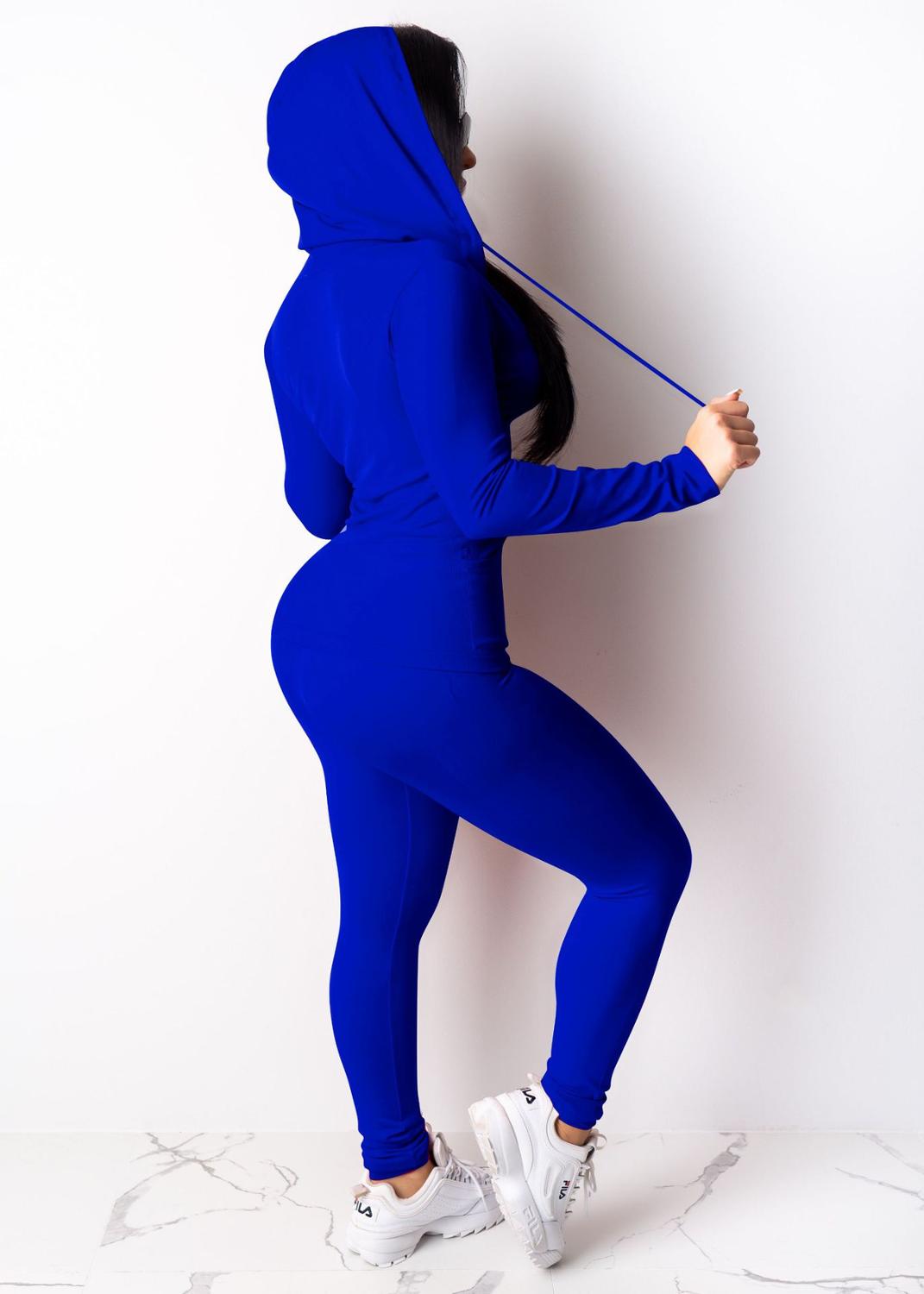 Zipper +Hoodie Two Piece Set Tracksuit Women