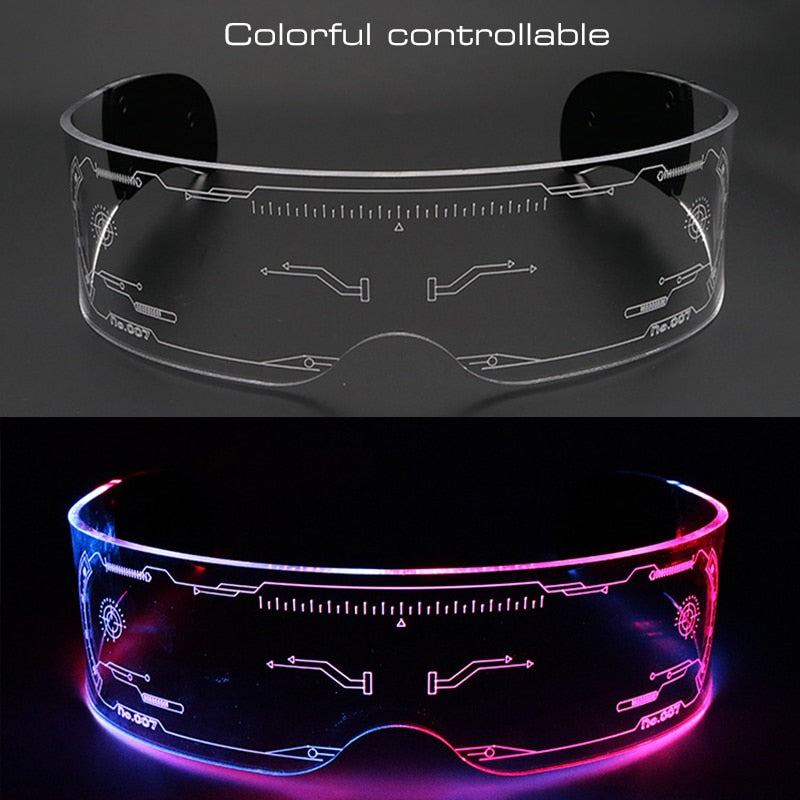 LED Luminous Colorful Light Up Glasses