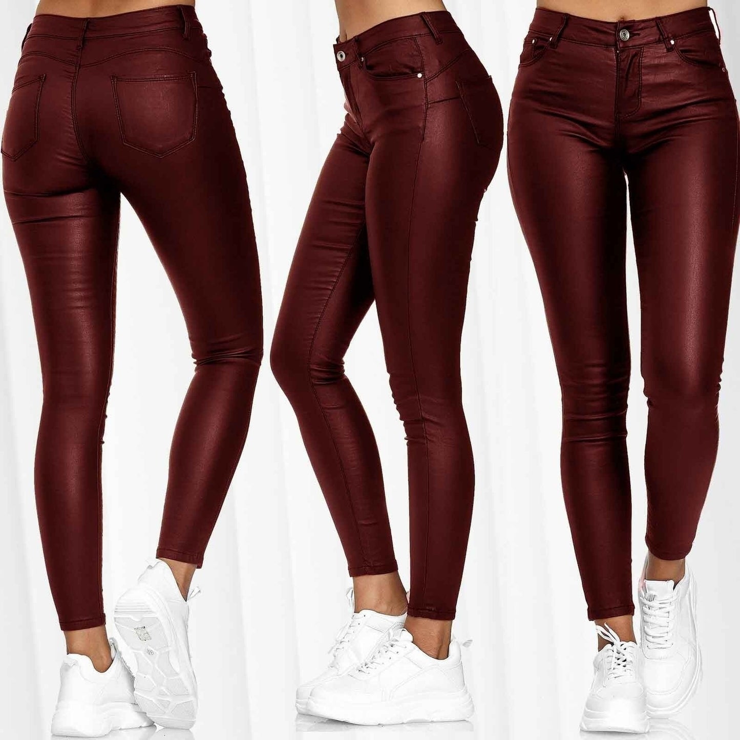 Female Leather Legging Pants