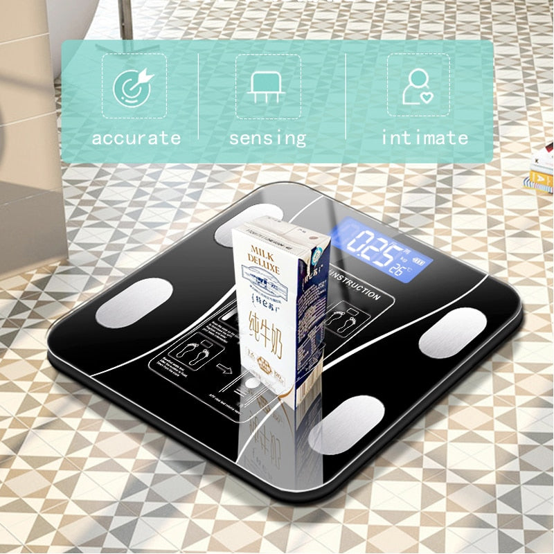 Smart Wireless Digital Bathroom Scale With Smartphone App