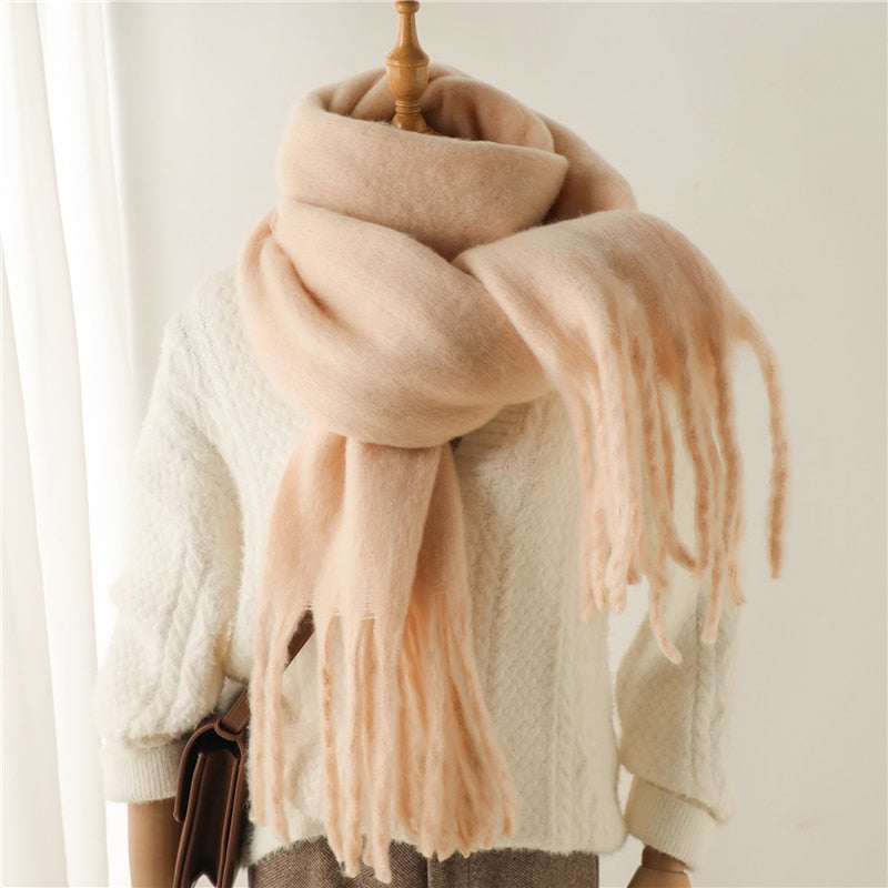 Rainbow Cashmere Plaid Scarf