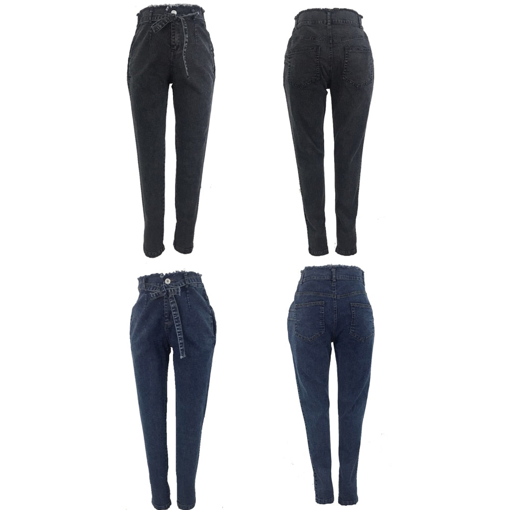 High Waist Pencil Jeans