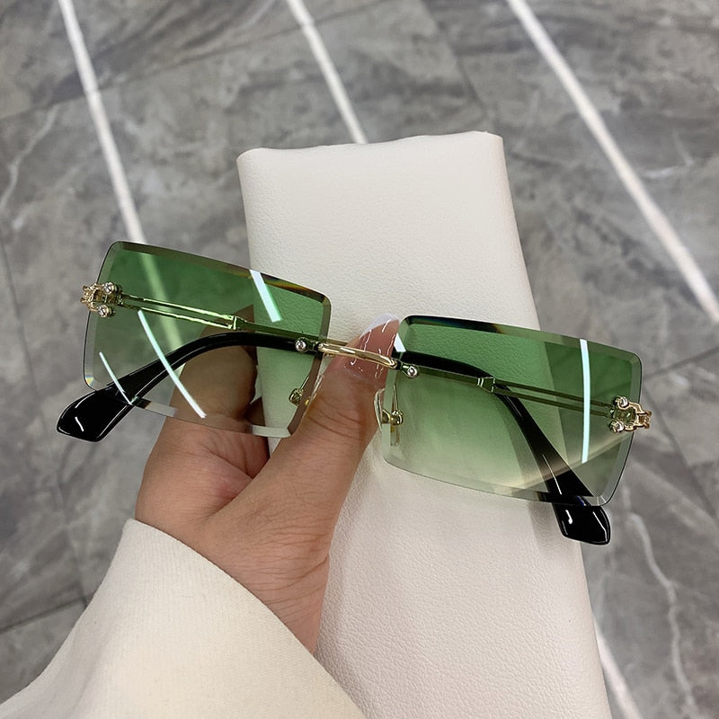 New Rimless Frameless Rectangle Shades