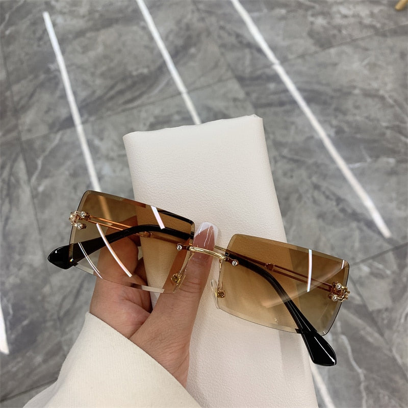 New Rimless Frameless Rectangle Shades