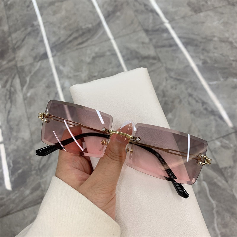 New Rimless Frameless Rectangle Shades