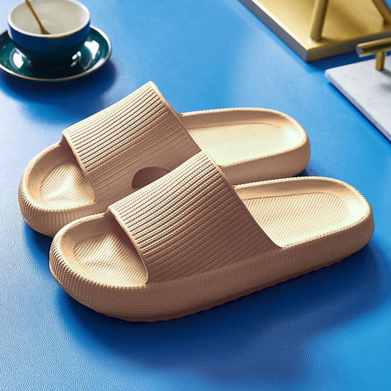 Home Soft Sole Thick Platform Slippers