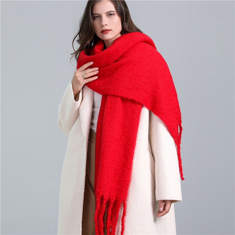 Rainbow Cashmere Plaid Scarf