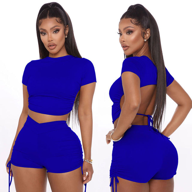Open Back Jogger Set
