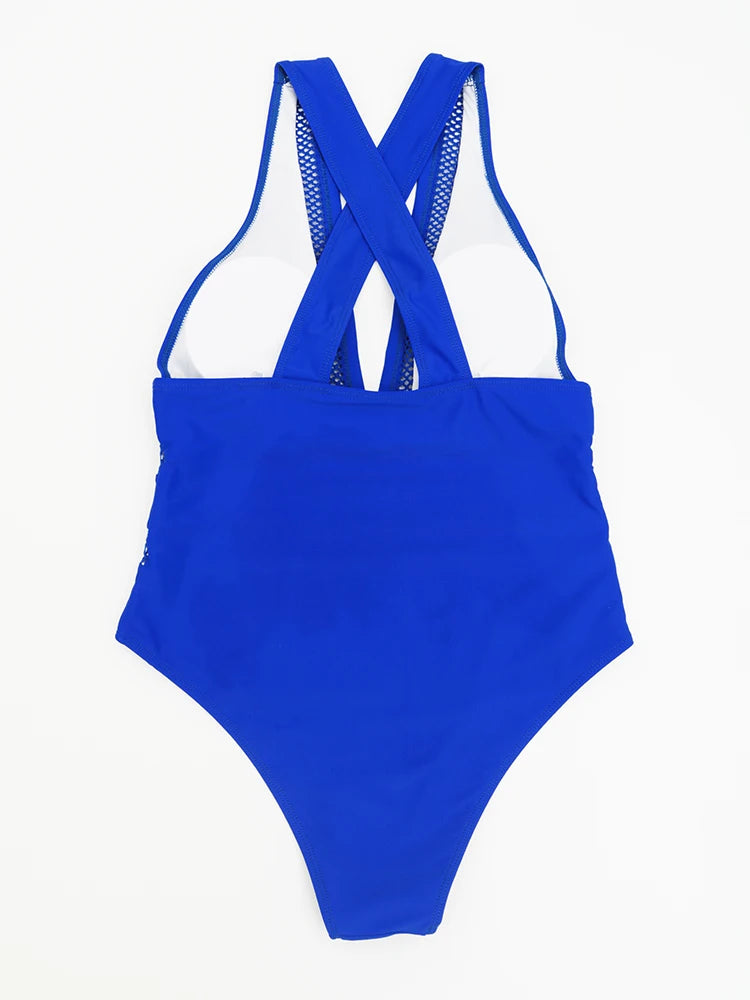 New Sexy Mesh One Piece Swimwear