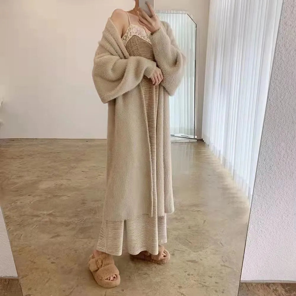 Luxury Long Fluffy Cardigan for Women