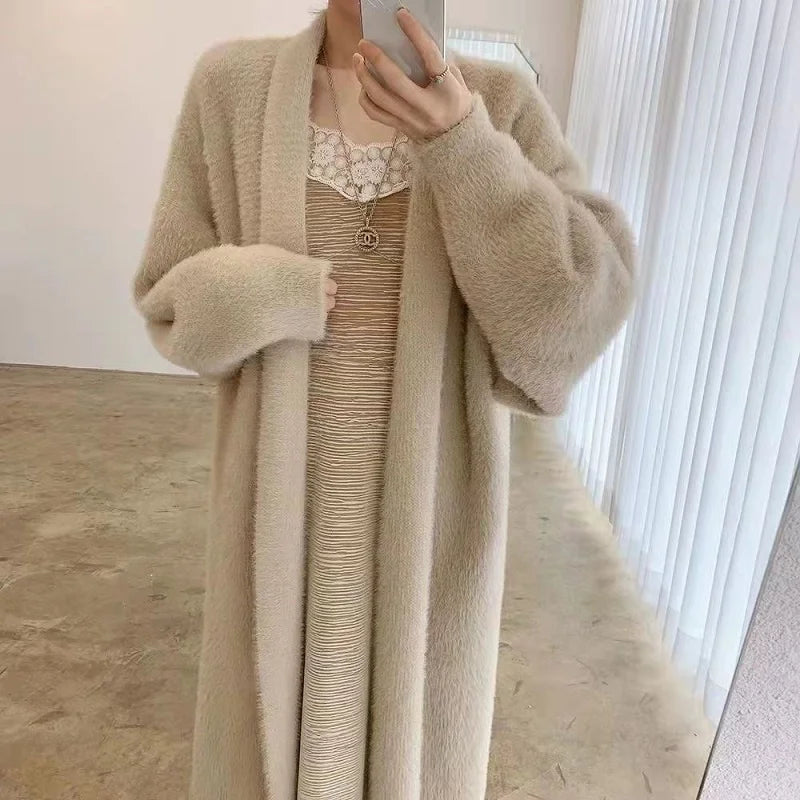 Luxury Long Fluffy Cardigan for Women