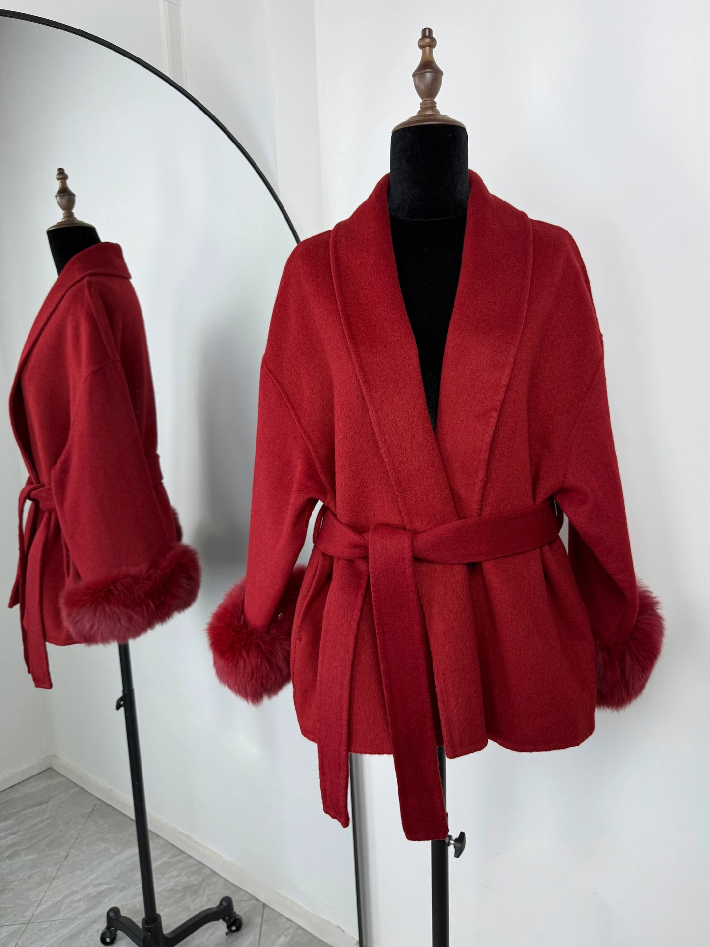 Elegant Double-Sided Wool Overcoat