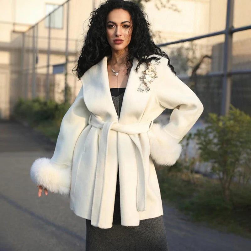 Elegant Double-Sided Wool Overcoat