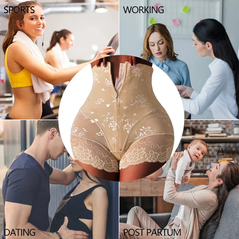 Zipper High Waist Body Shaper