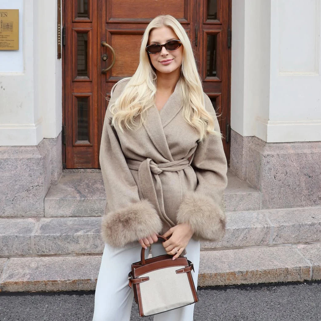 Elegant Double-Sided Wool Overcoat