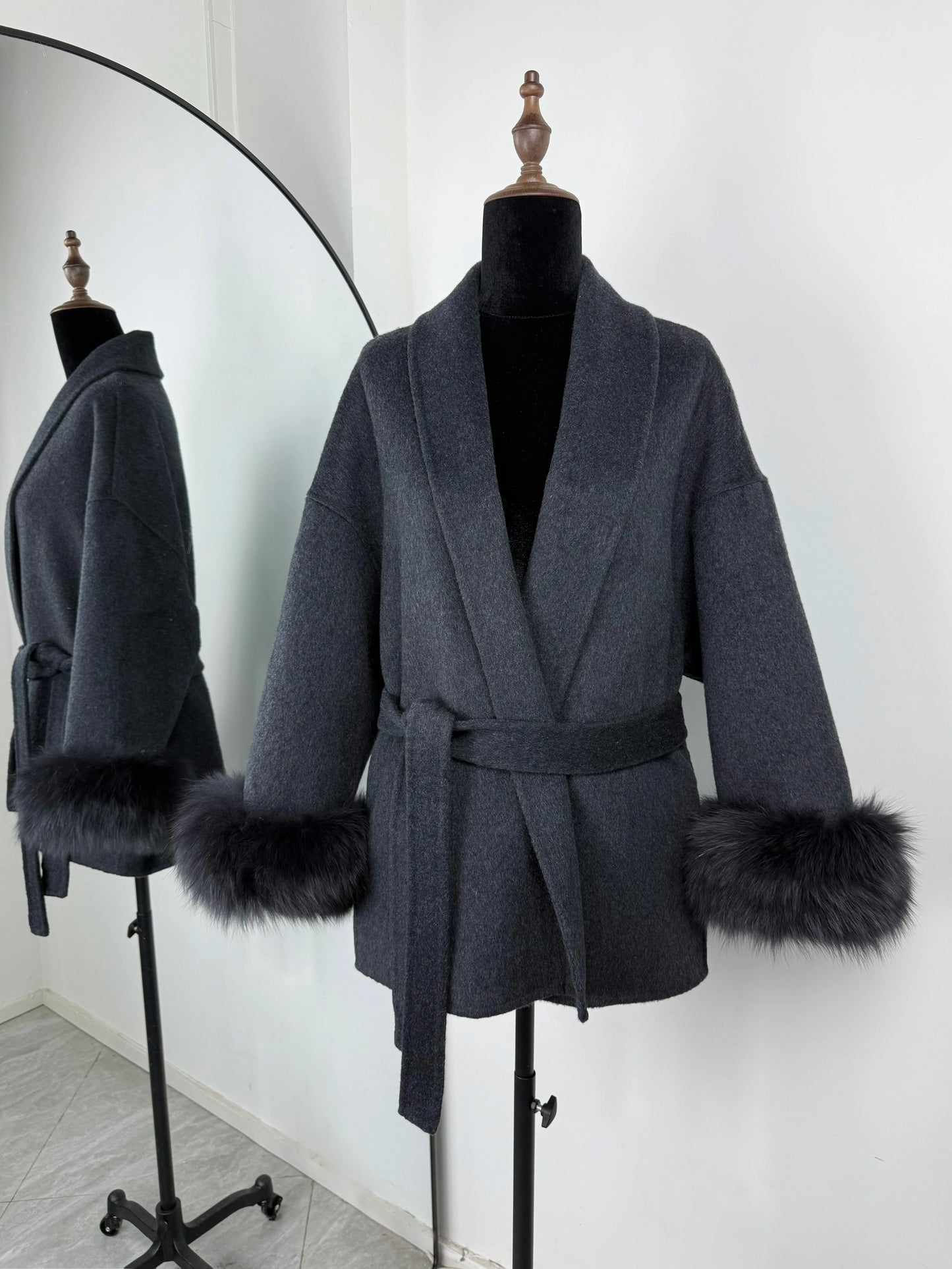 Elegant Double-Sided Wool Overcoat