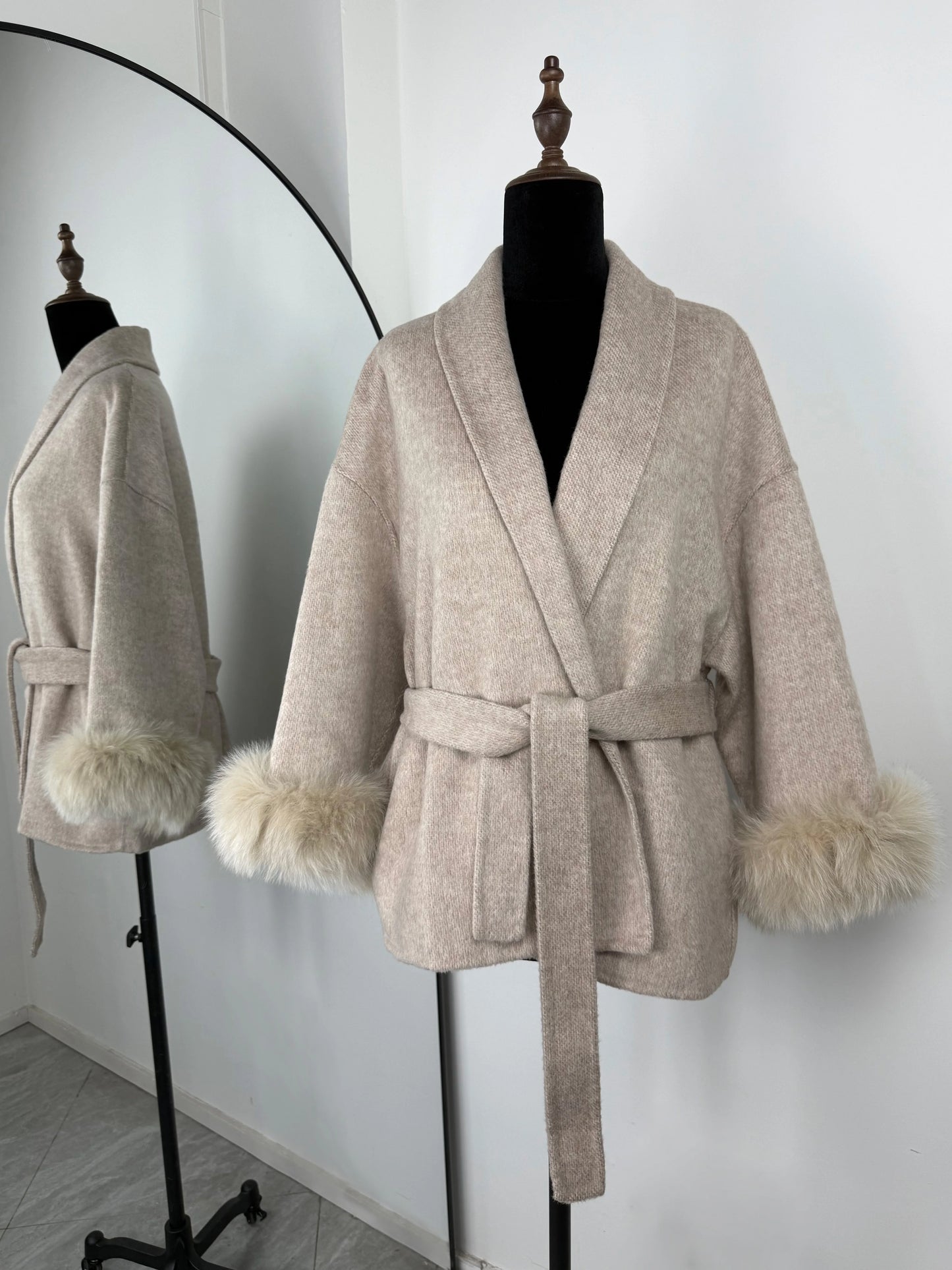 Elegant Double-Sided Wool Overcoat