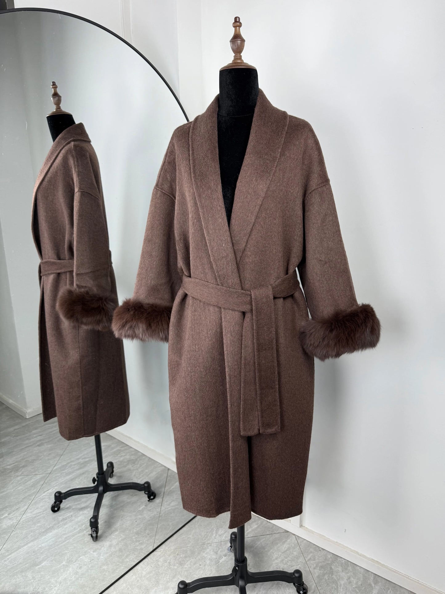 Elegant Double-Sided Wool Overcoat