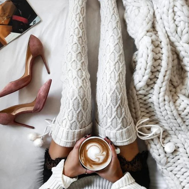 Luxury  Knee Length Knit Socks