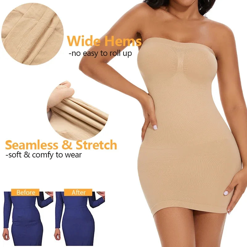 Shape Wear Off Shoulder Bodycon