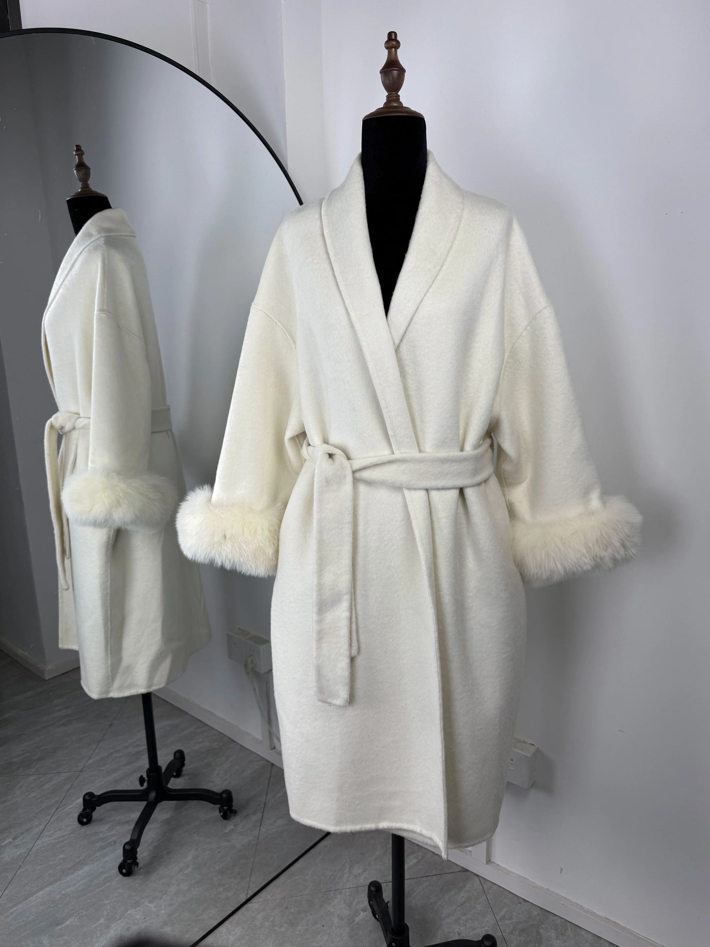 Elegant Double-Sided Wool Overcoat