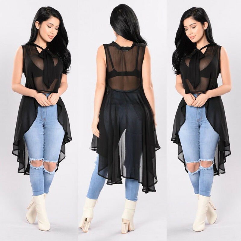 Sexy Sleeveless Loose Blouse