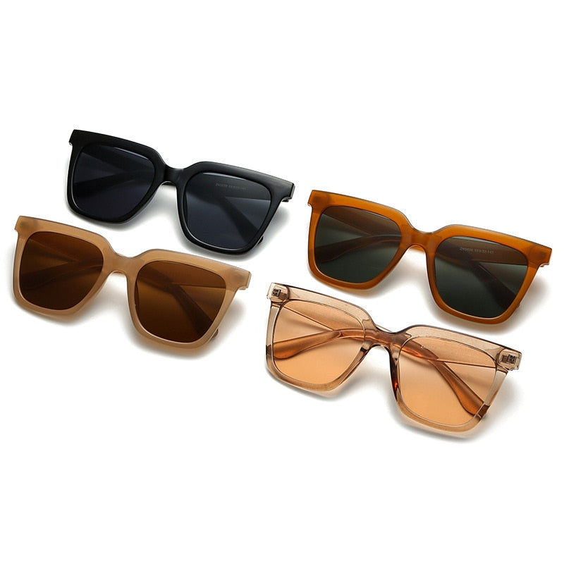 Popular Retro Rectangle Sun Glasses