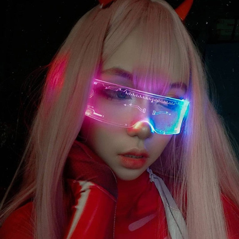 LED Luminous Colorful Light Up Glasses