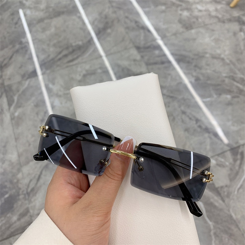 New Rimless Frameless Rectangle Shades