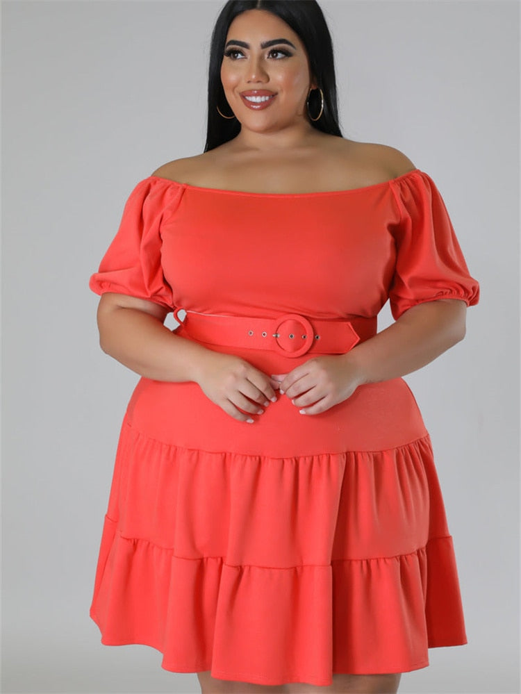 Elegant Off Shoulder Midi Dress