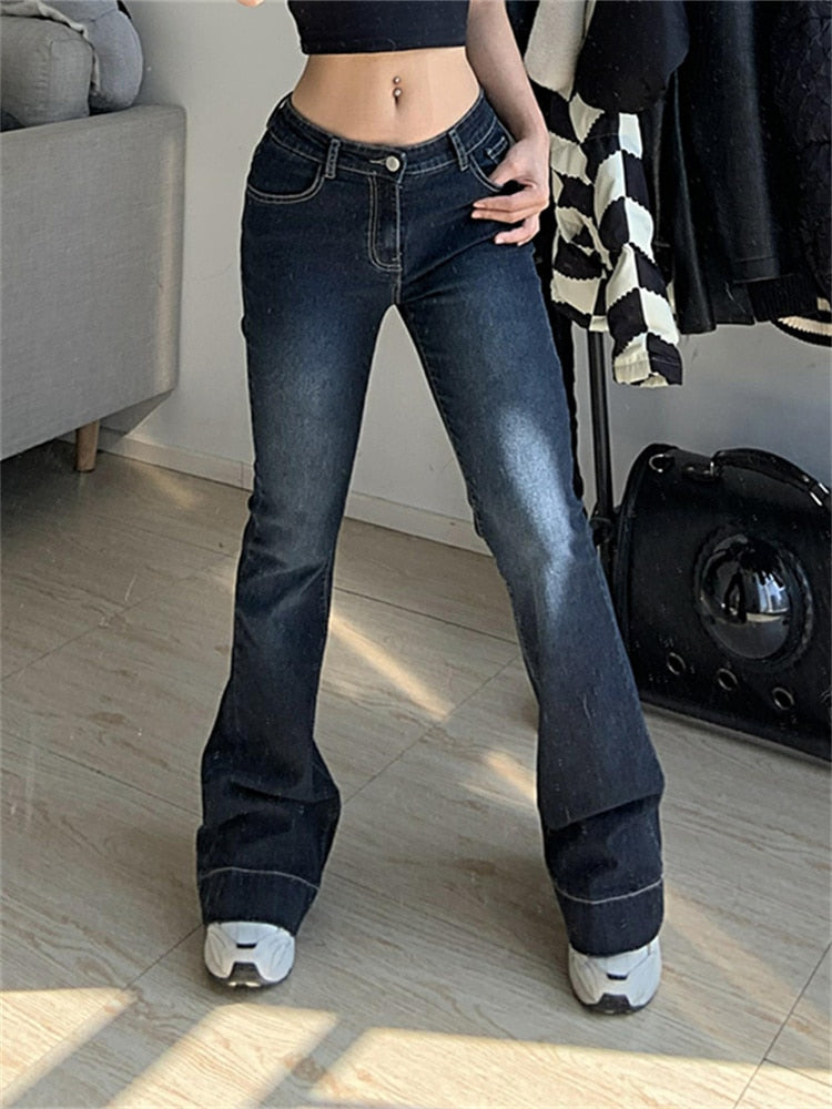 Low Waisted Harajuku Flare Jeans