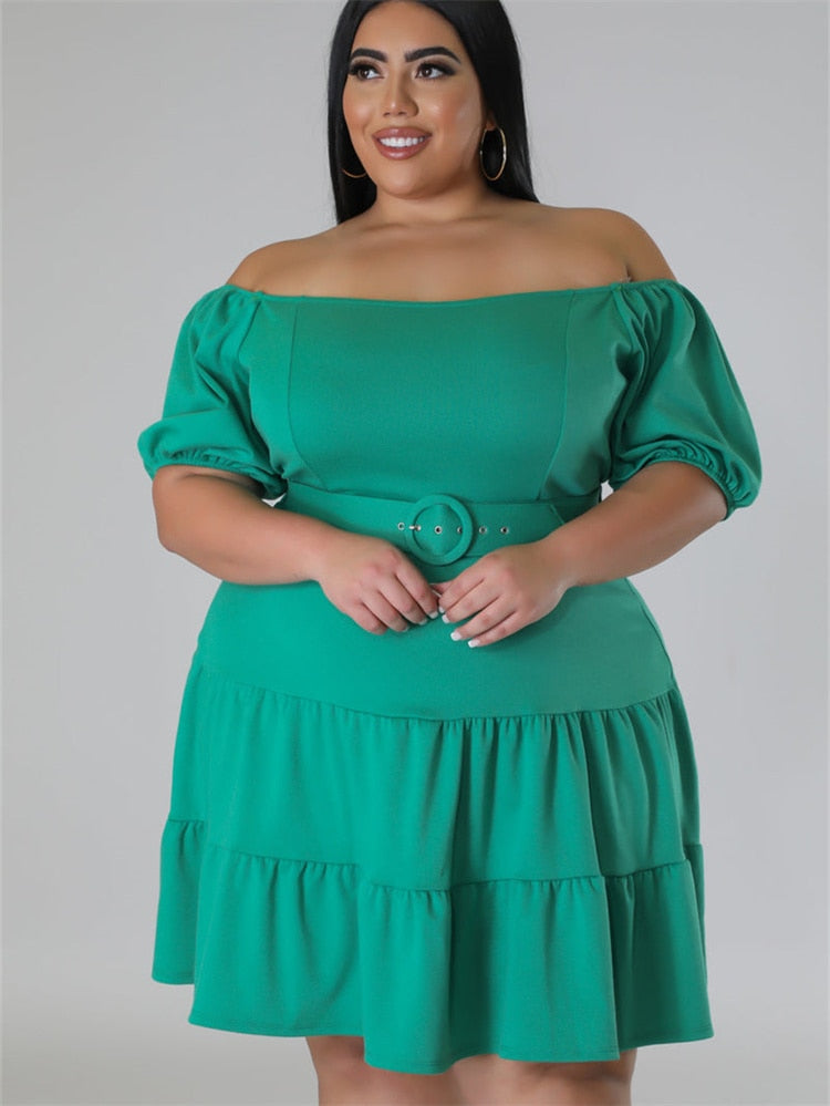 Elegant Off Shoulder Midi Dress