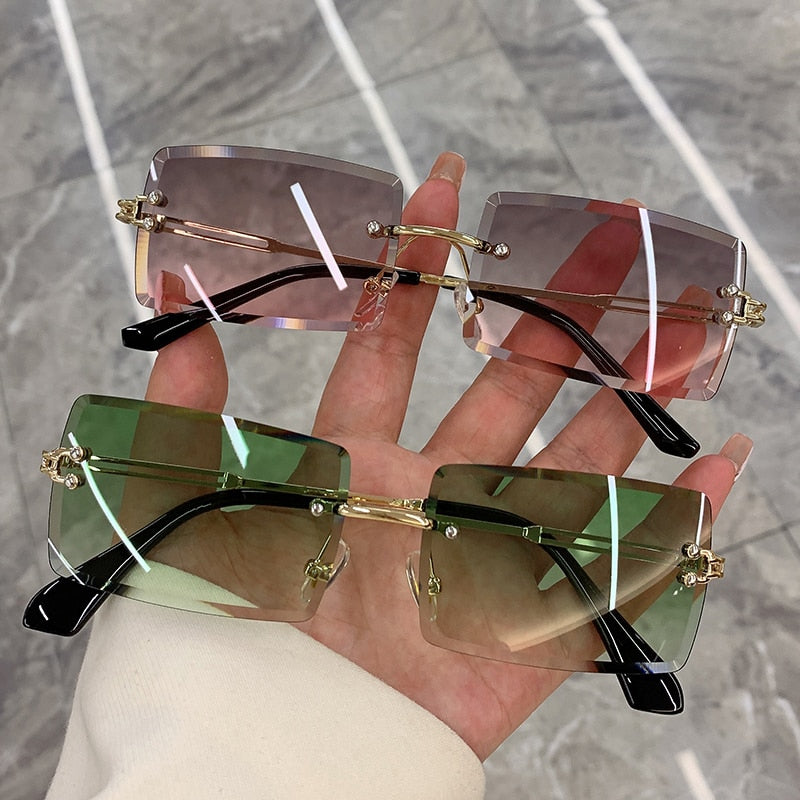 New Rimless Frameless Rectangle Shades