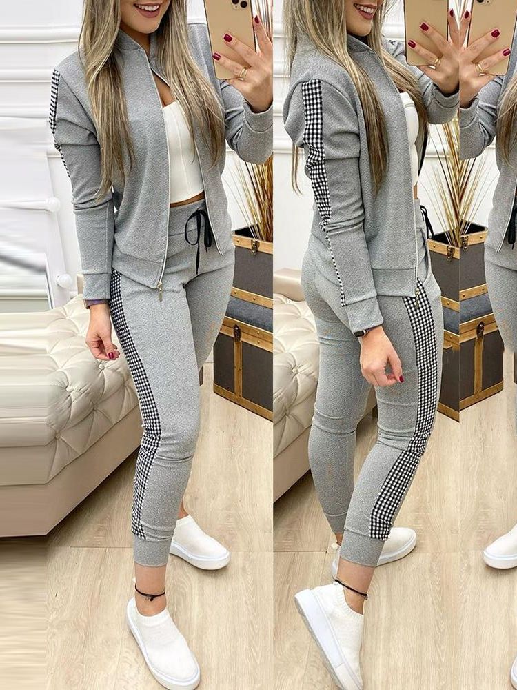 Tracksuit Zipper Top And Pants