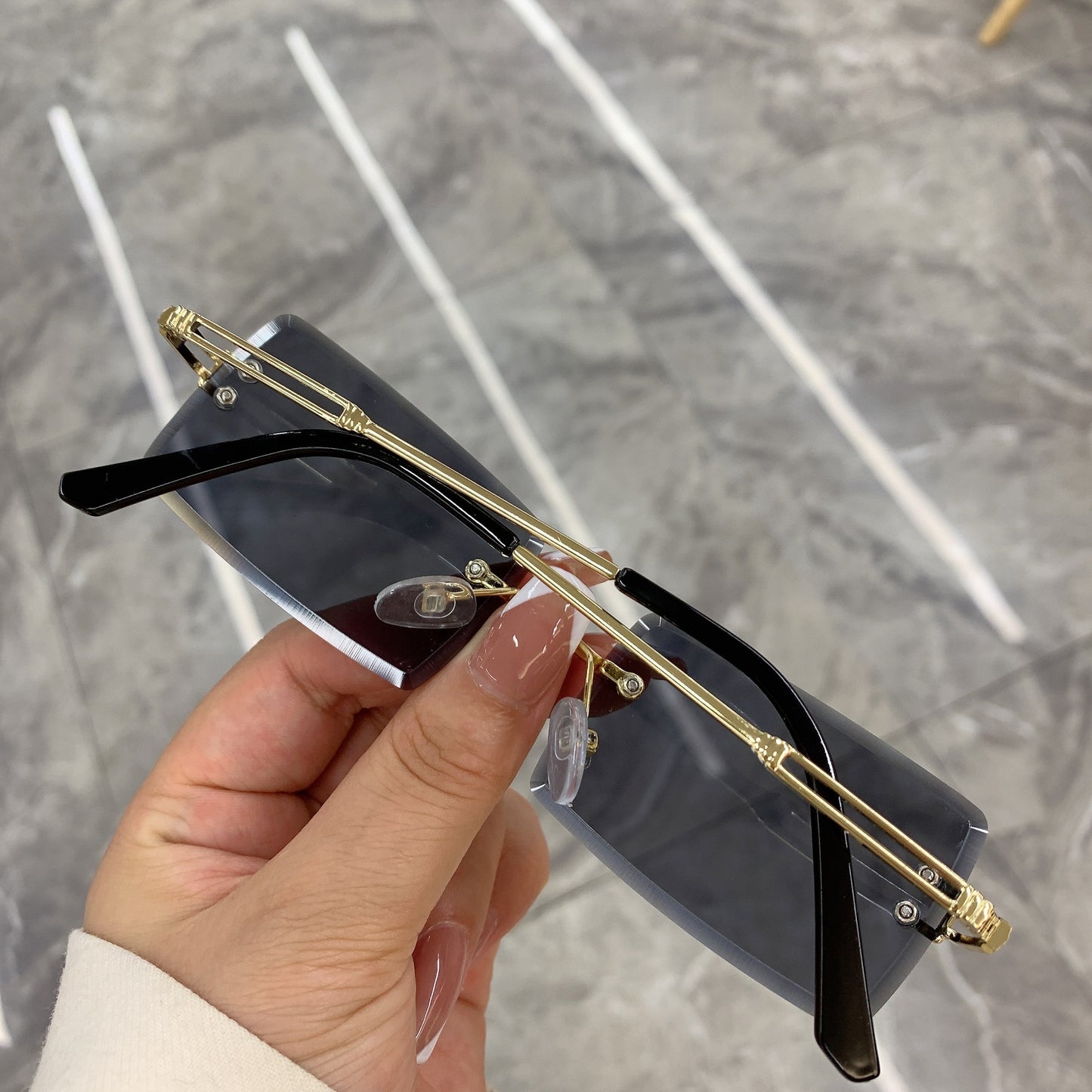 New Rimless Frameless Rectangle Shades