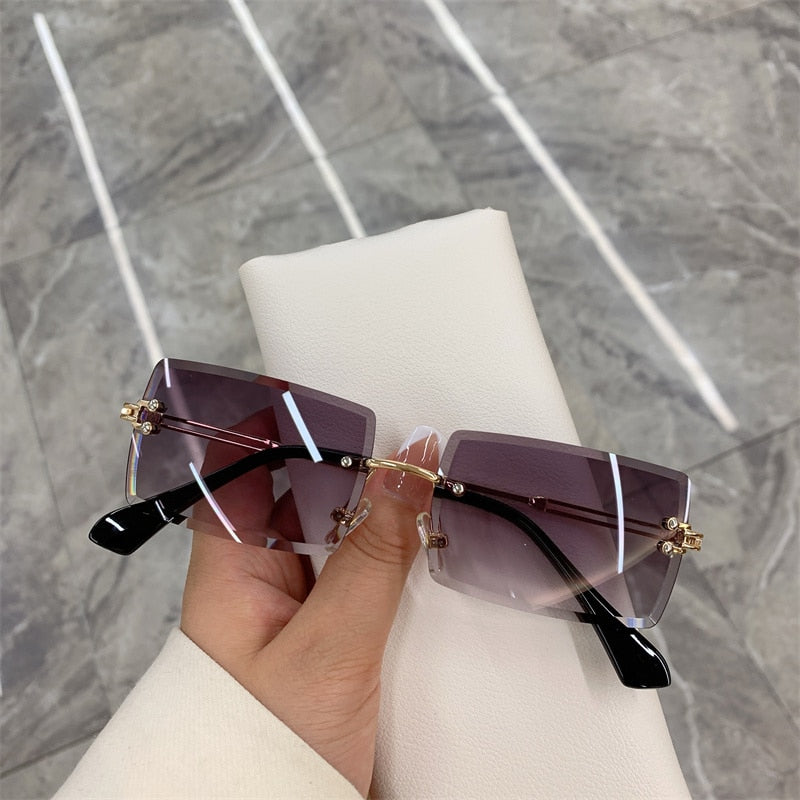 New Rimless Frameless Rectangle Shades