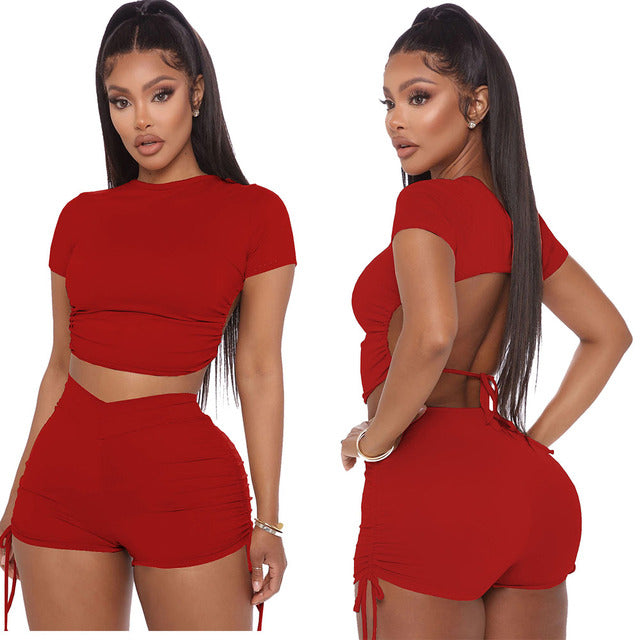 Open Back Jogger Set