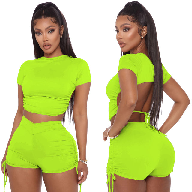 Open Back Jogger Set